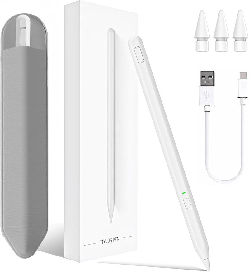 Milikilo Stylus Pen for iPad 11th&10th Generation, Pen with Pencil Holder,Palm Rejection,for Air11&13"(M2/M3), Pad Pro 11"&13"(M4),iPad 6-11th,iPad Pro 11"/12.9 ", iPad Air 3/4/5,Mini 5/6 - Image 1